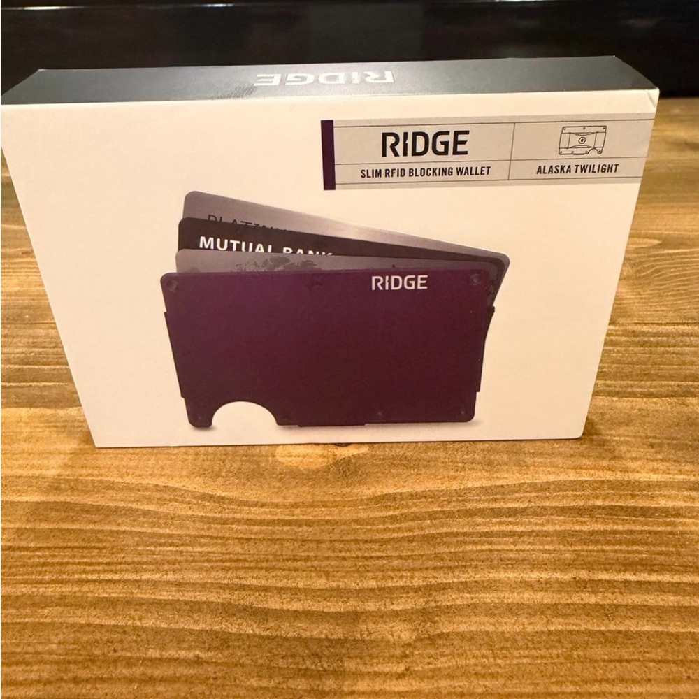 Ridge Slim RFID Blocking Wallet in Alaska Twilight
